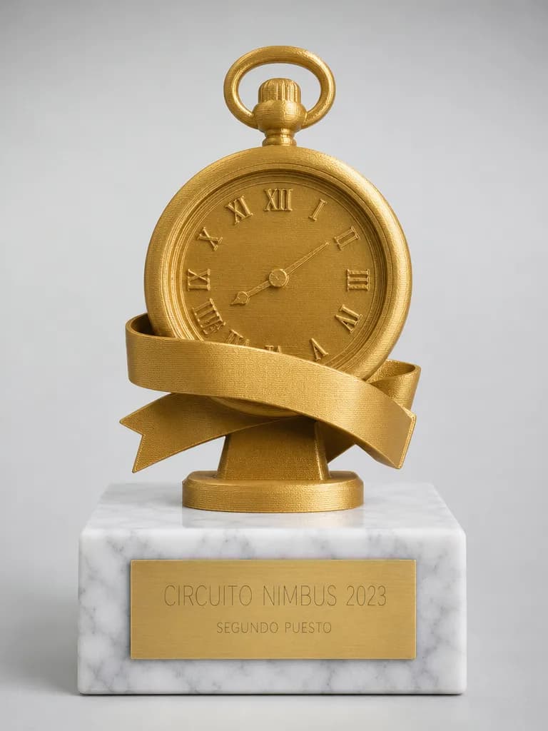 Trofeo de años de servicio en impreso en 3d