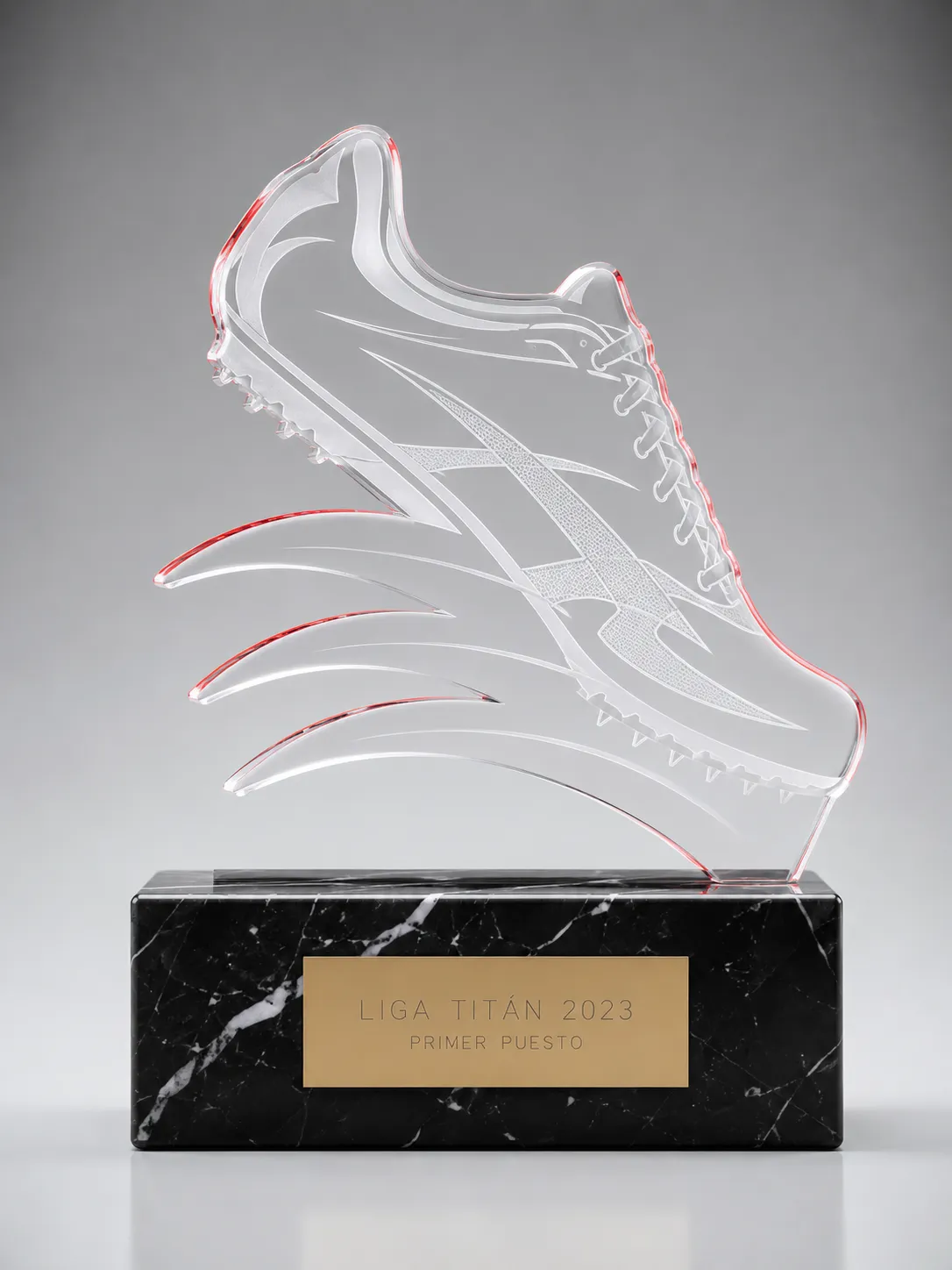 Trofeo de atletismo en metacrilato