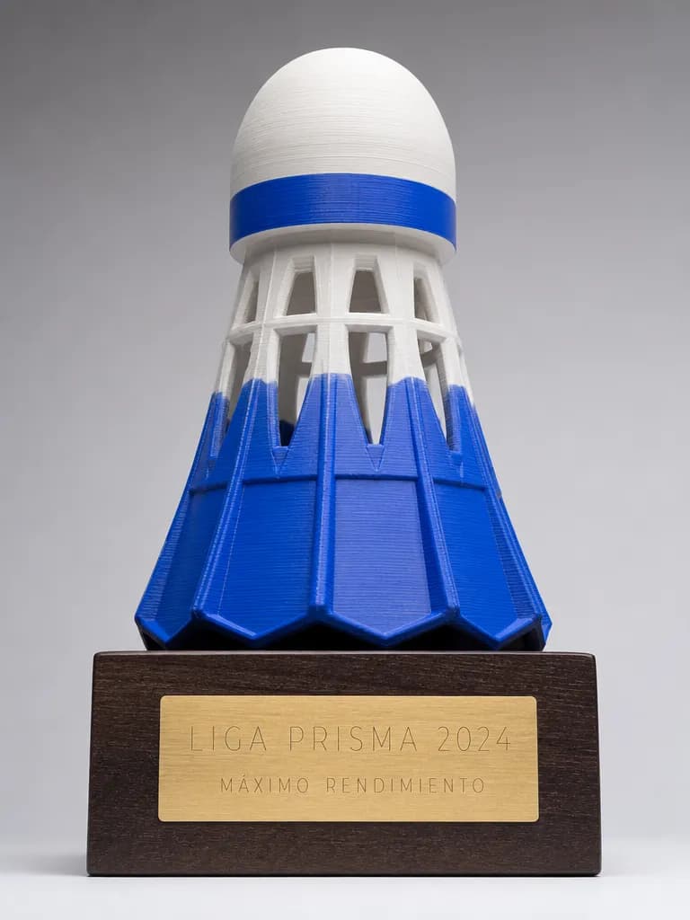 Trofeo de bádminton en impreso en 3d