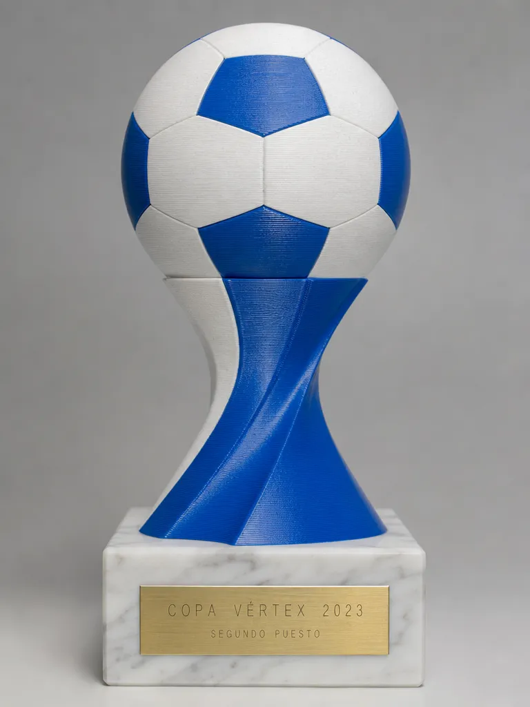 Trofeo de balonmano en impreso en 3d