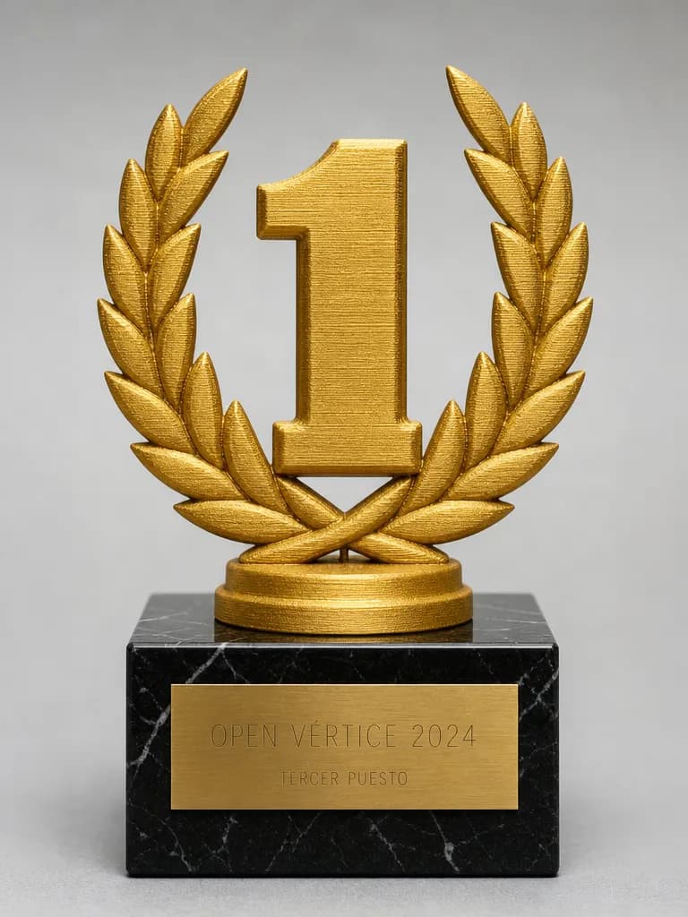 Trofeo de campeonato en impreso en 3d