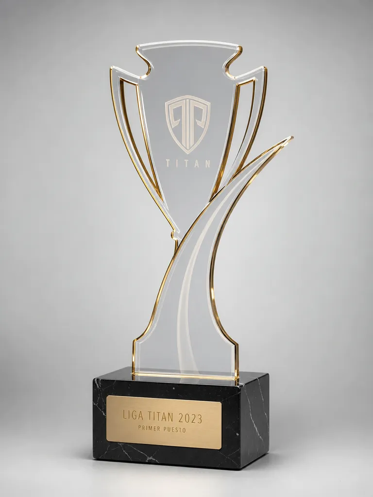 Trofeo de campeonato en metacrilato