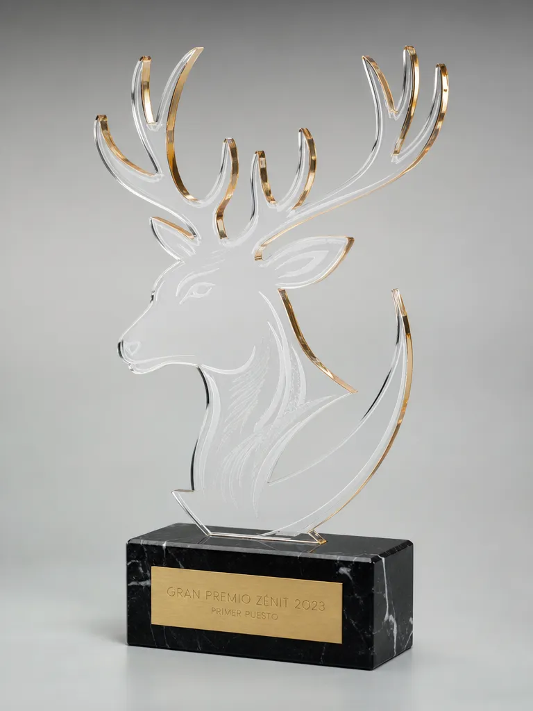 Trofeo de caza en metacrilato