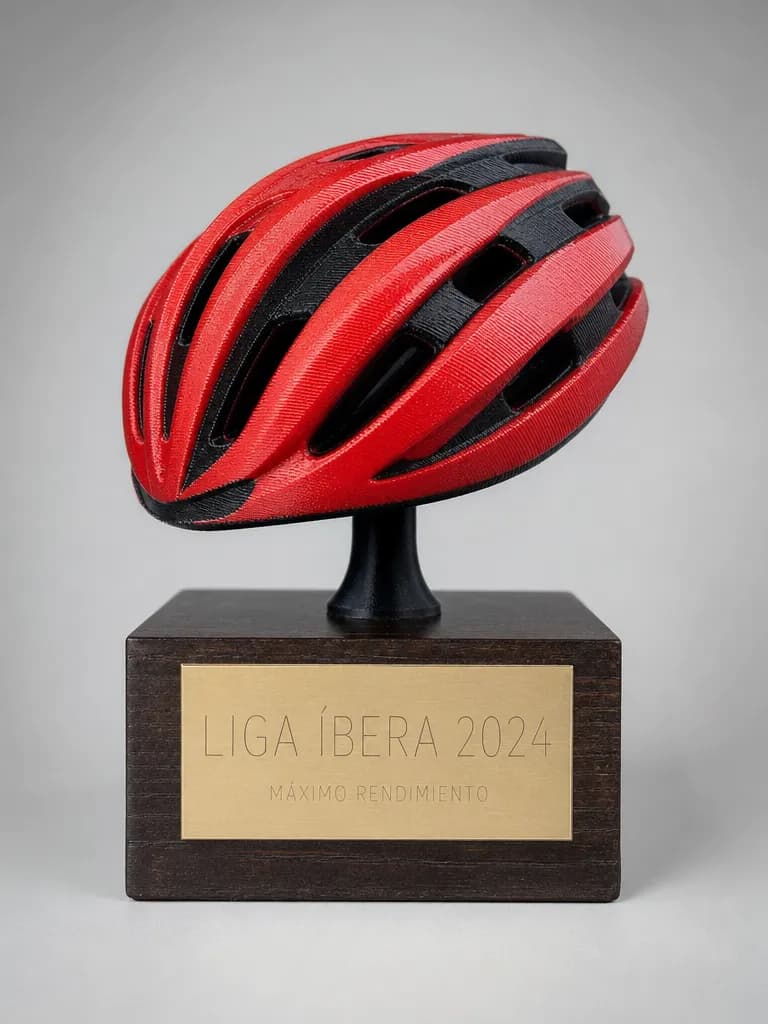 Trofeo de ciclismo en impreso en 3d