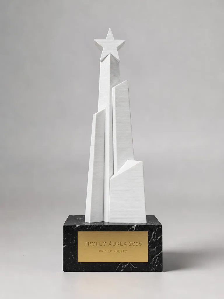 Trofeo de corporativos en impreso en 3d