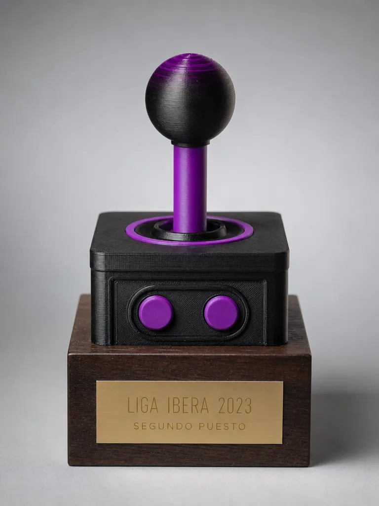 Trofeo de gamer en impreso en 3d