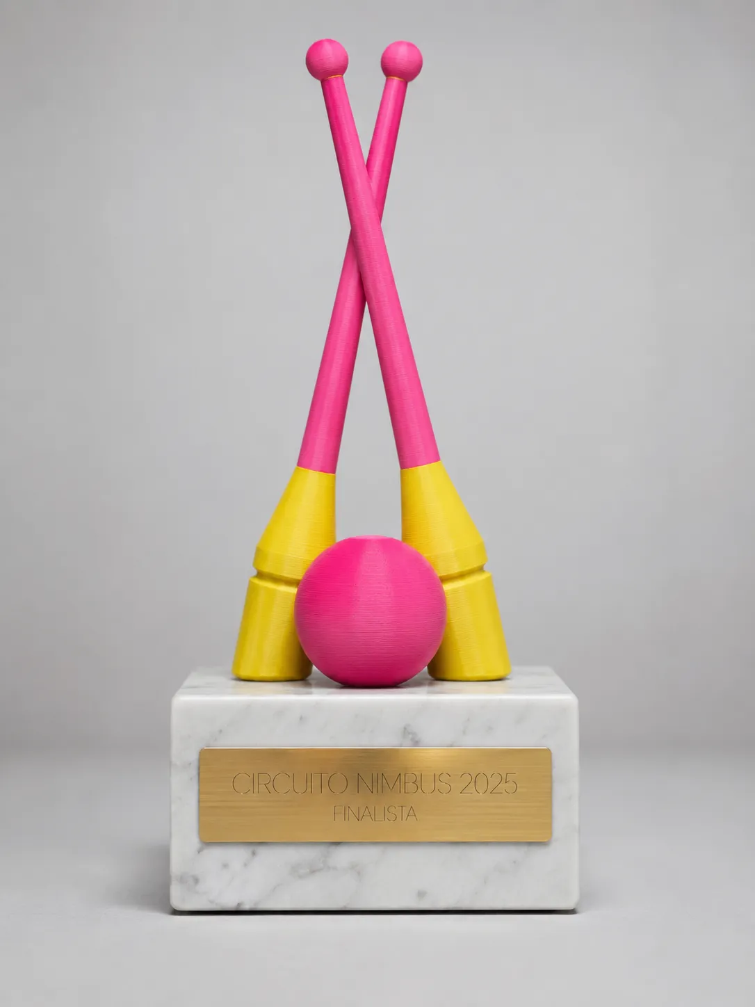 Trofeo de gimnasia rítmica en impreso en 3d