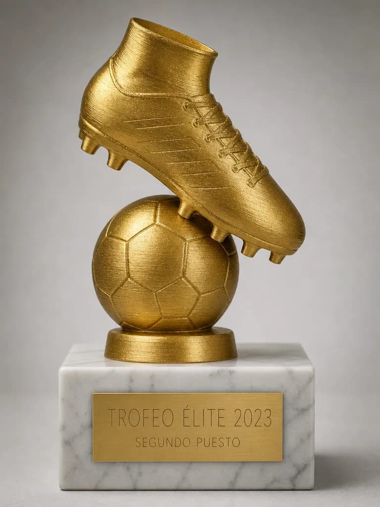 Trofeo de goleador en impreso en 3d