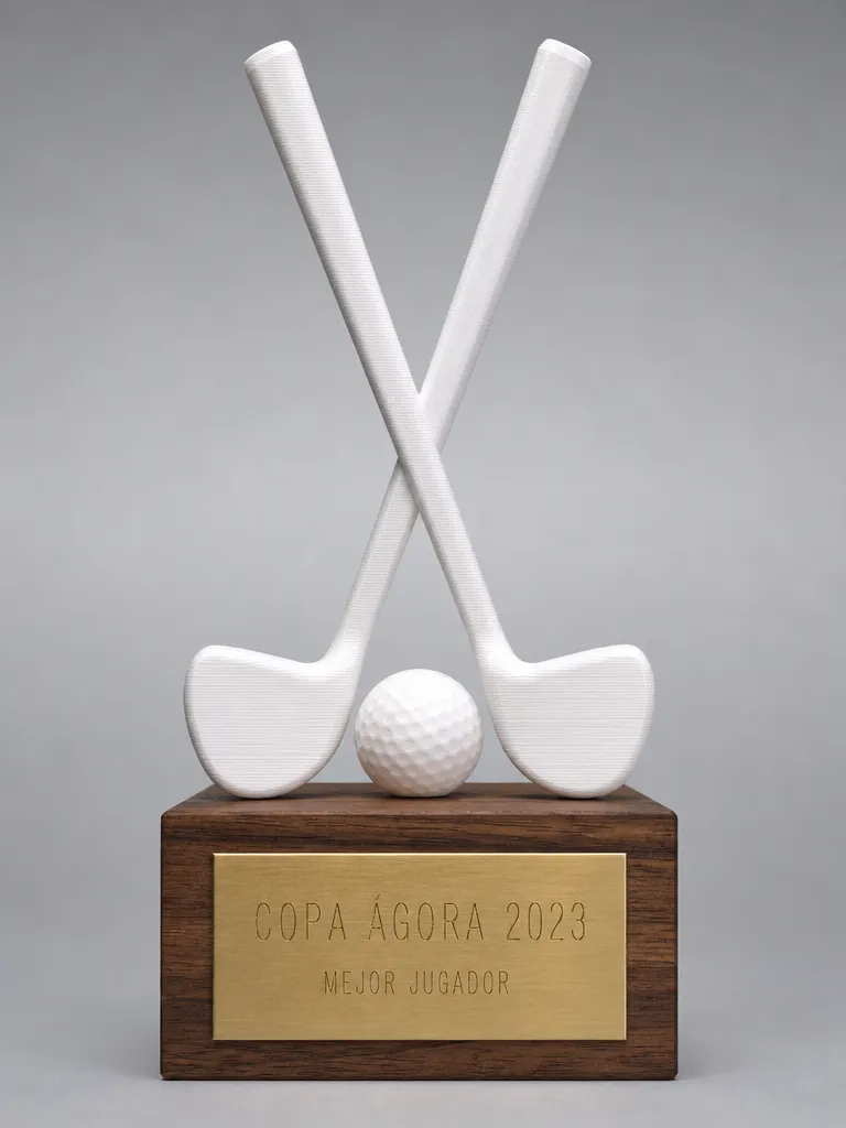 Trofeo de golf en impreso en 3d