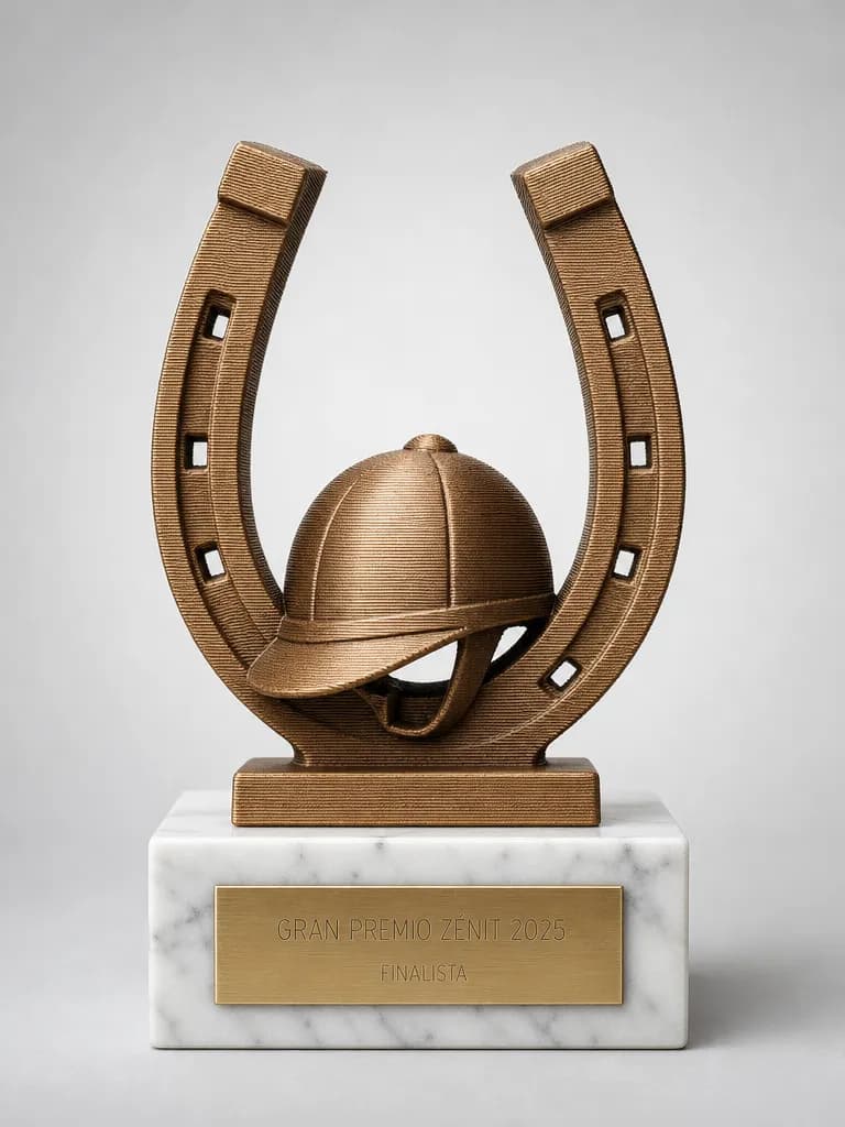 Trofeo de hípica en impreso en 3d