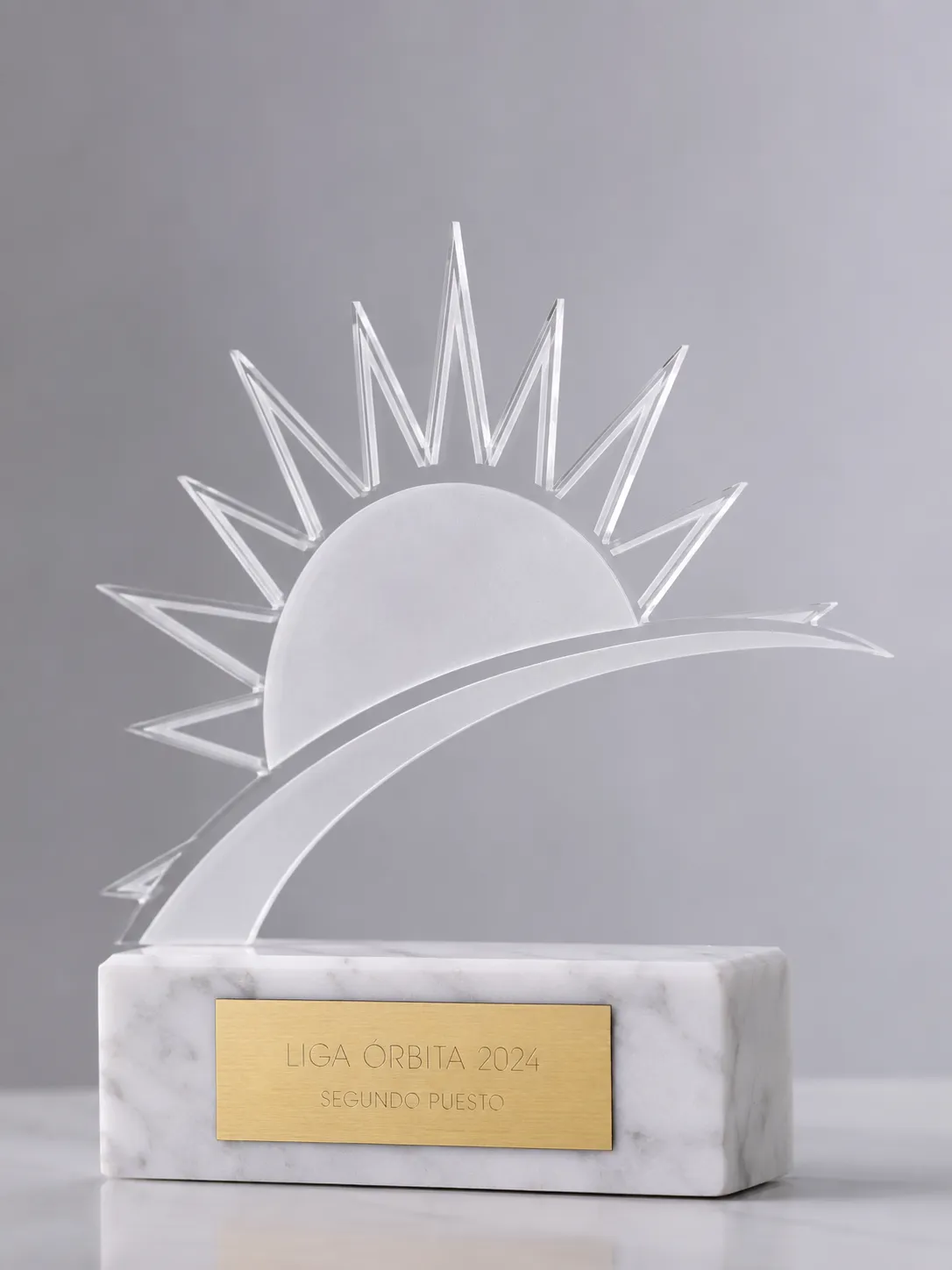 Trofeo de jubilación en metacrilato