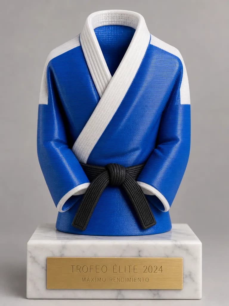 Trofeo de judo en impreso en 3d