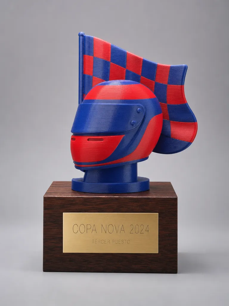 Trofeo de karting en impreso en 3d