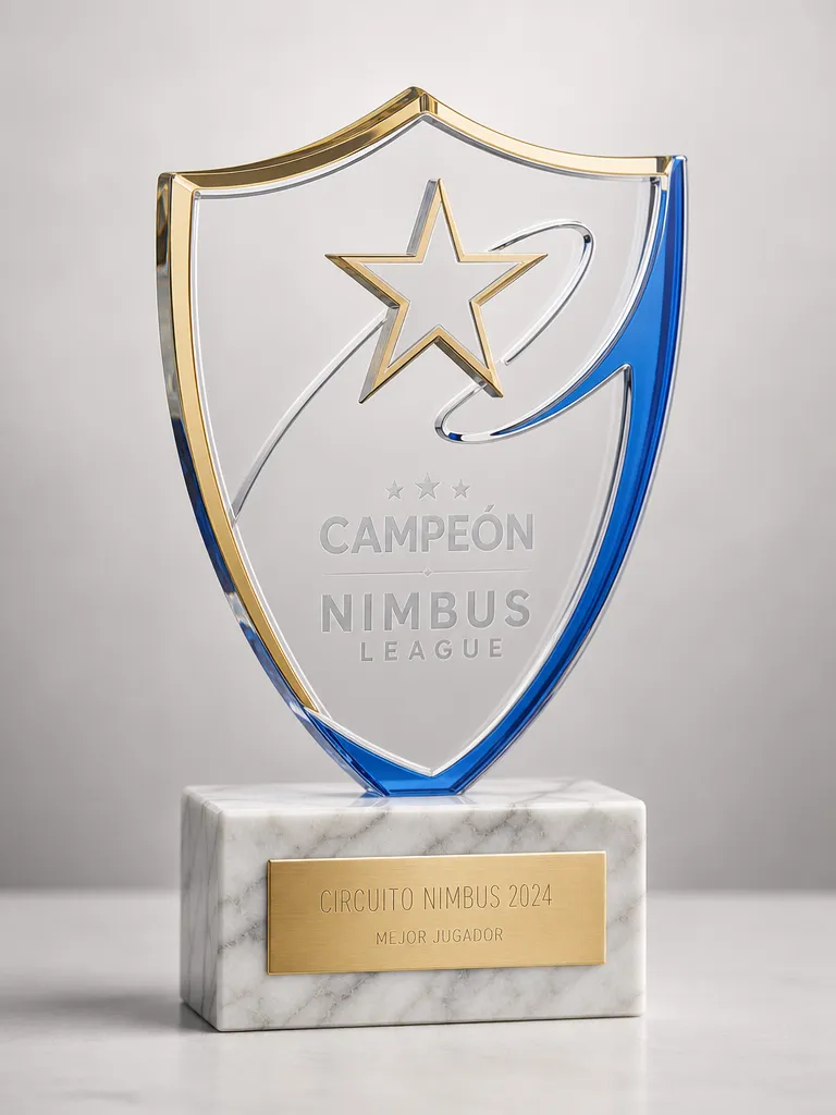 Trofeo de liga en metacrilato