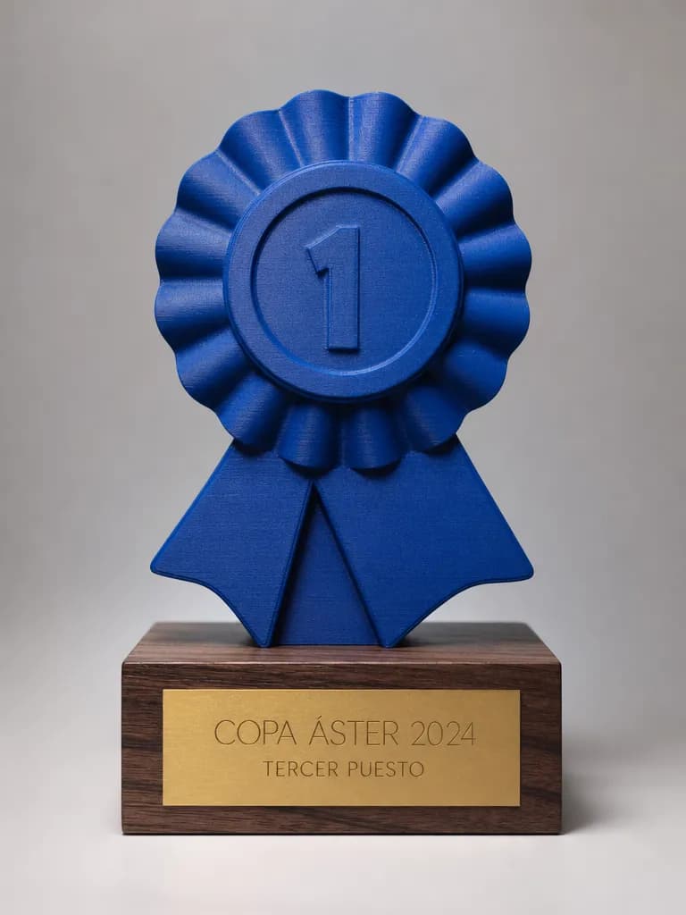 Trofeo de mejor empleado en impreso en 3d