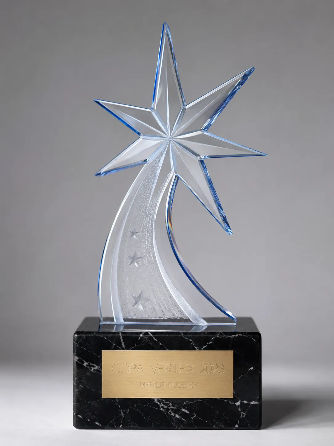 Trofeo de mejor empleado en metacrilato