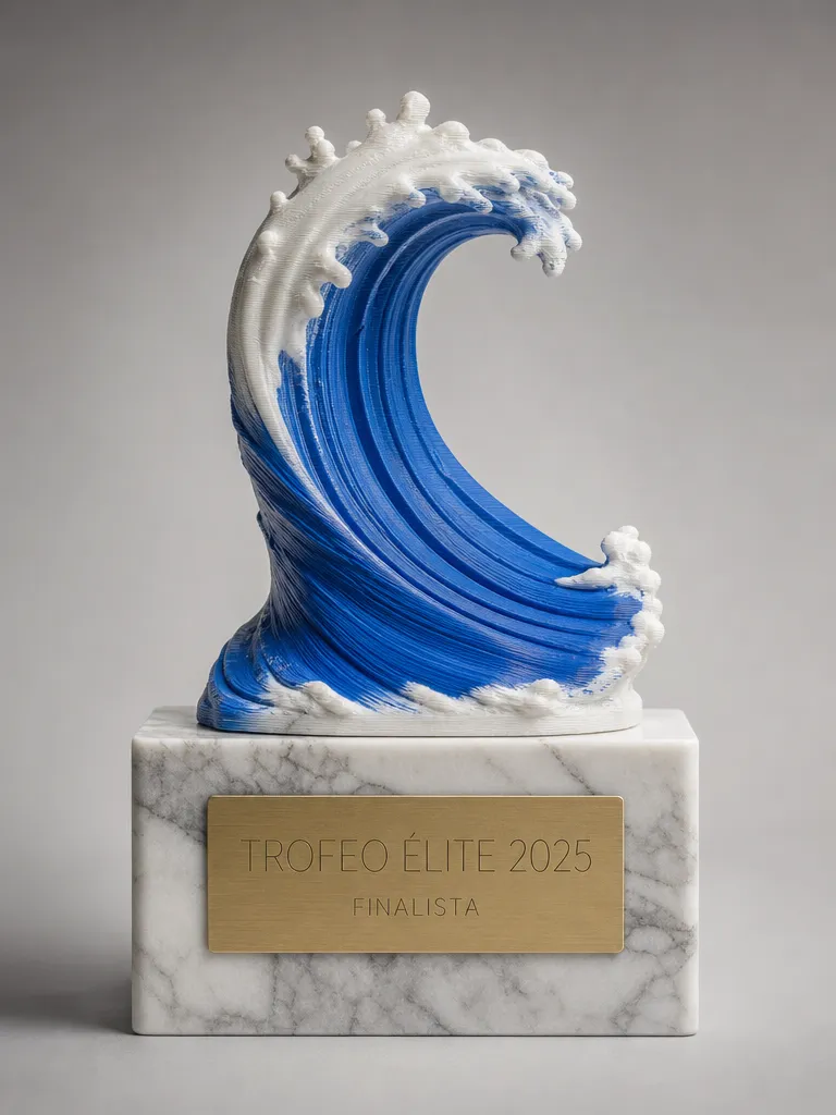 Trofeo de natación en impreso en 3d