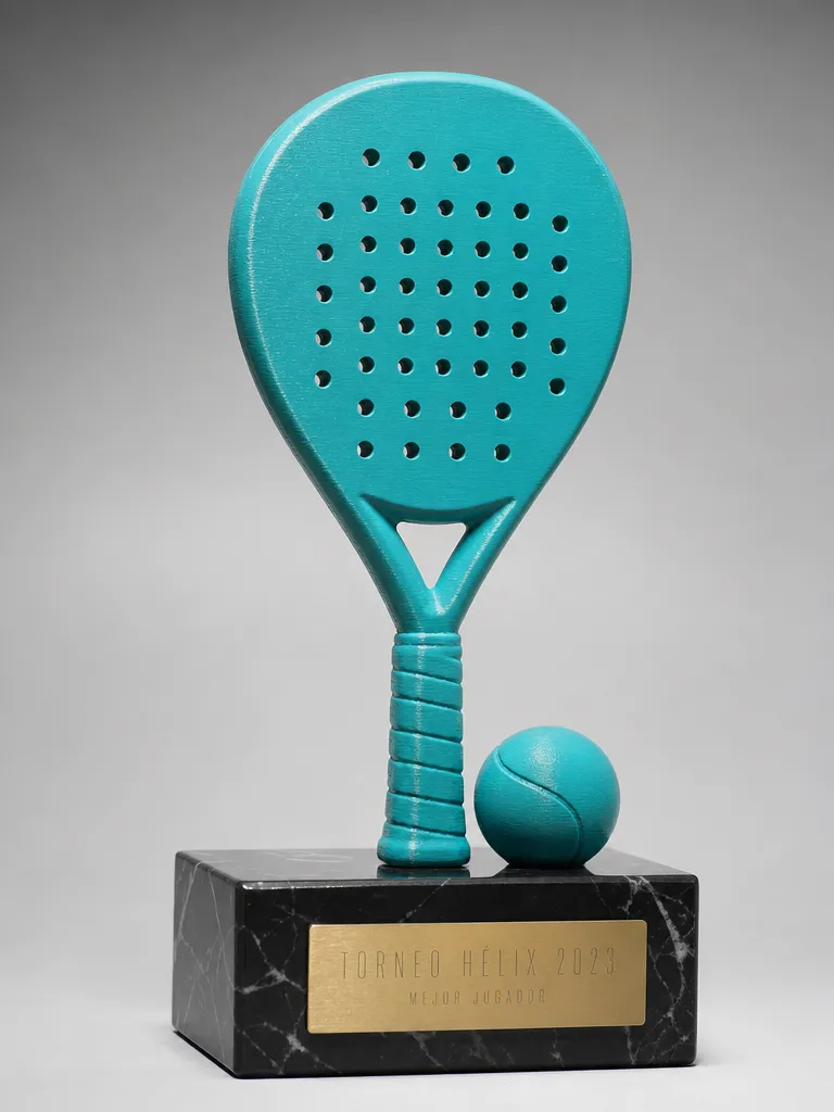 Trofeo de pádel en impreso en 3d