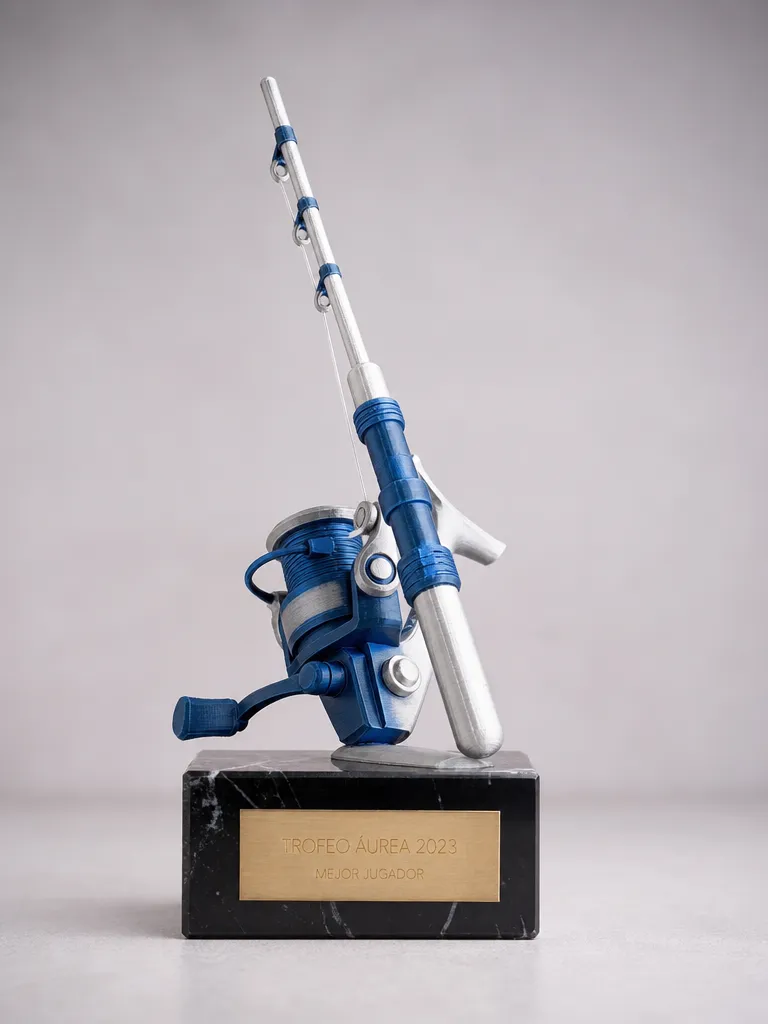 Trofeo de pesca en impreso en 3d