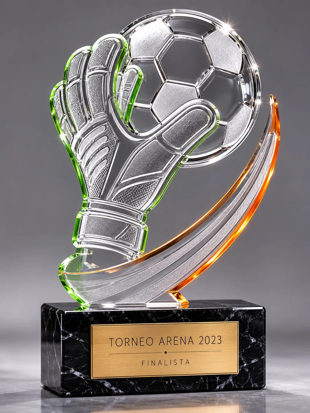 Trofeo de porteros en metacrilato
