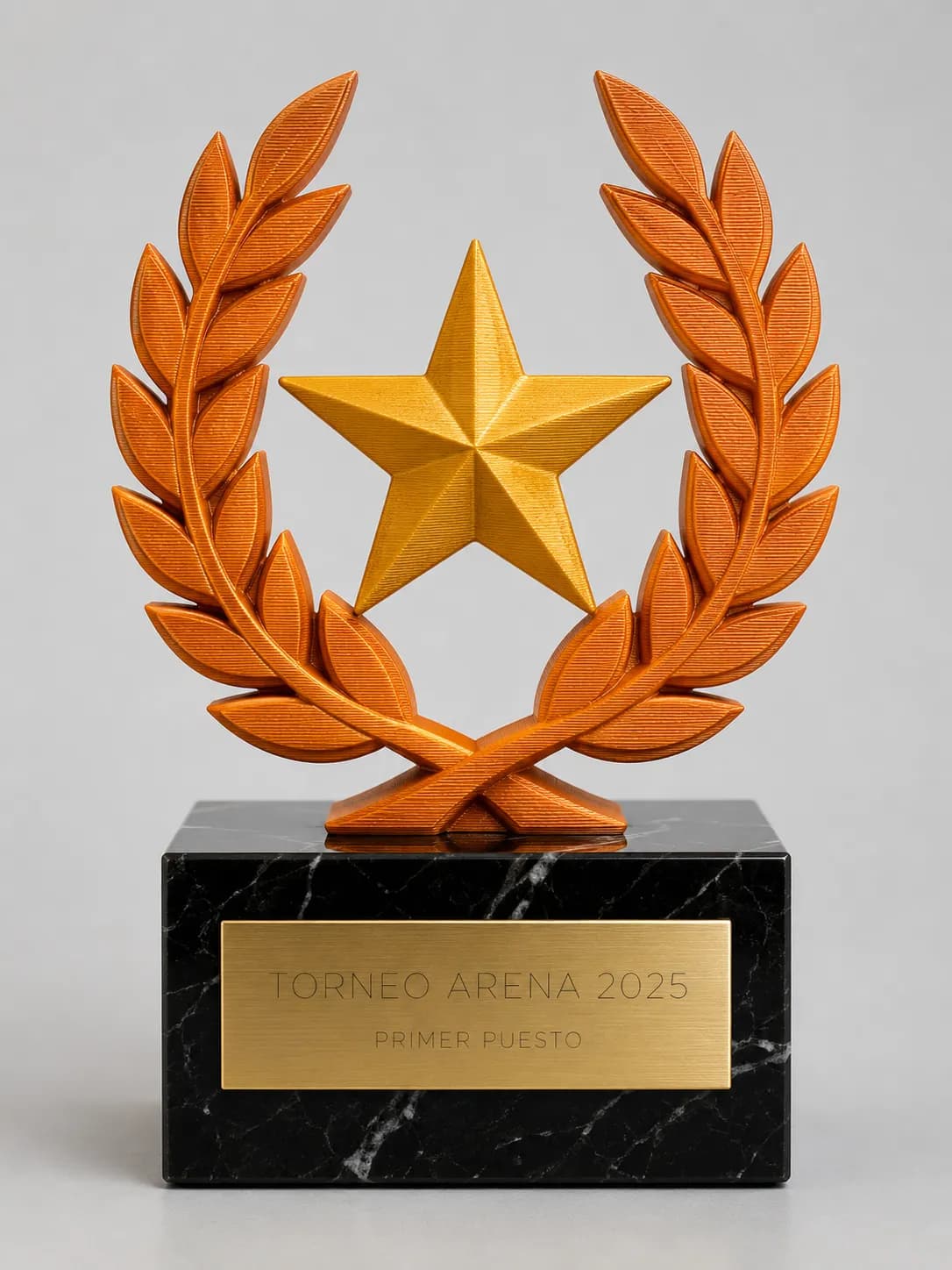 Trofeo de resina en impreso en 3d