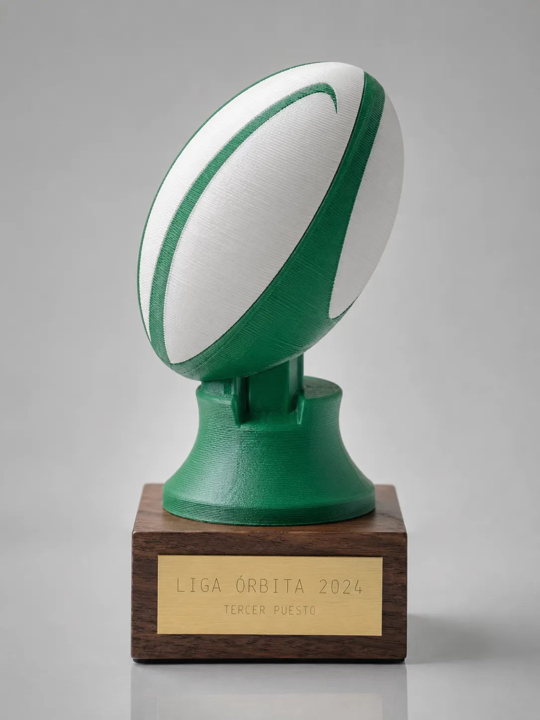 Trofeo de rugby en impreso en 3d