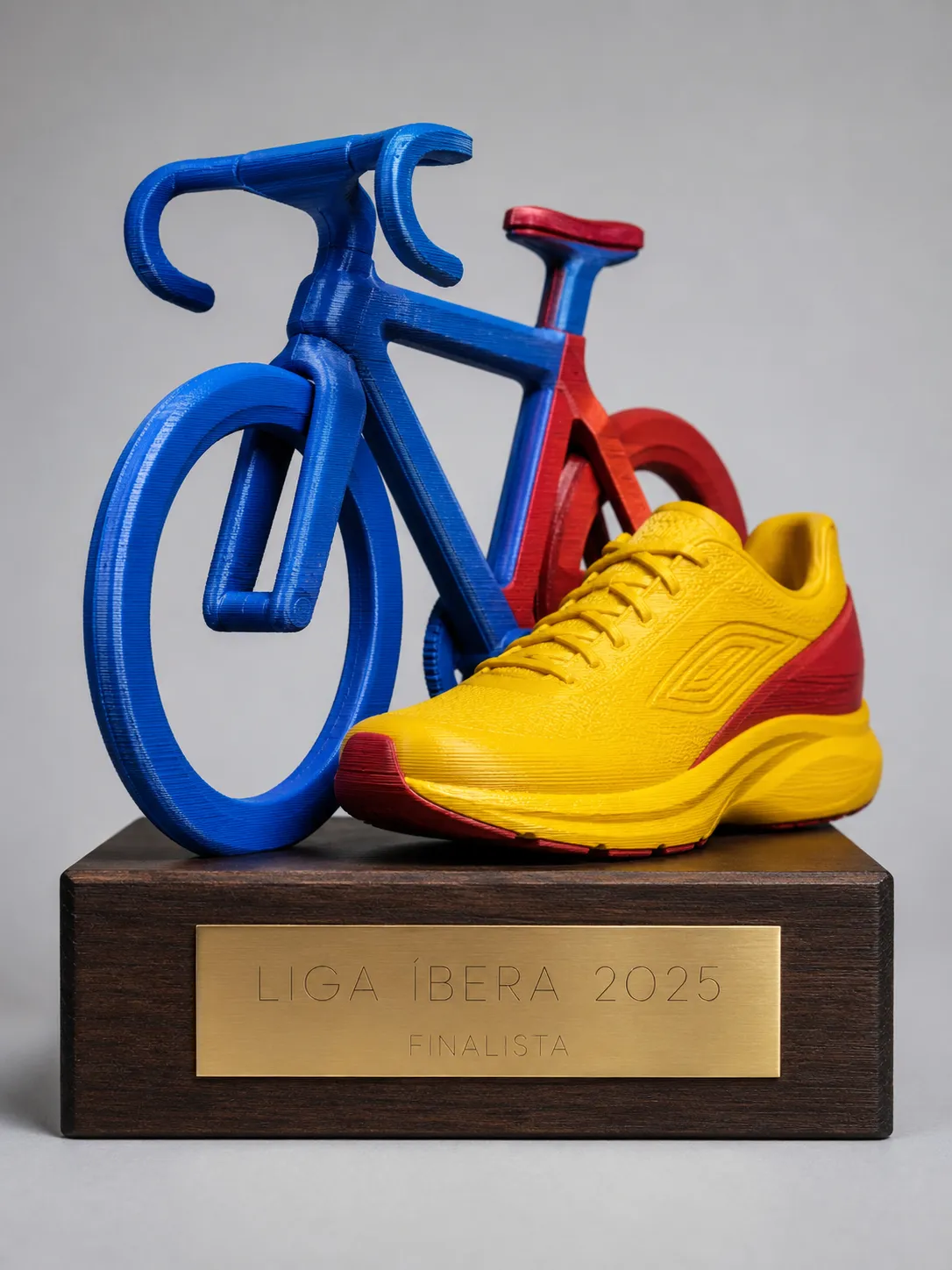 Trofeo de triatlón en impreso en 3d