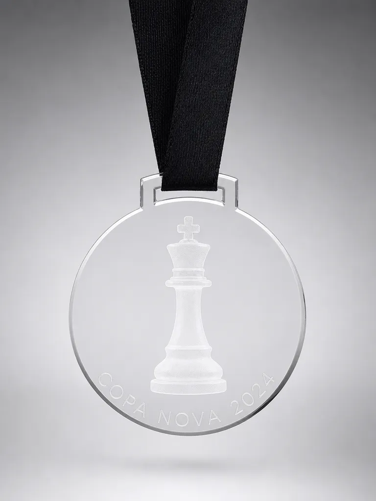 Trofeo de ajedrez en metacrilato