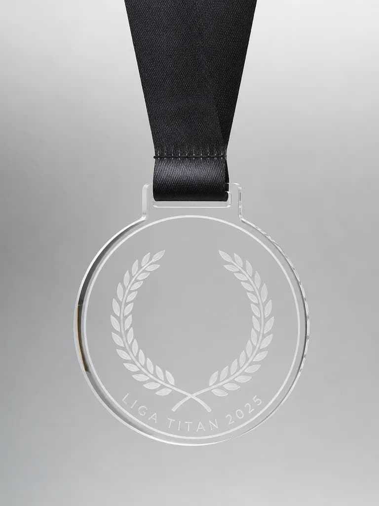 Trofeo de años de servicio en metacrilato