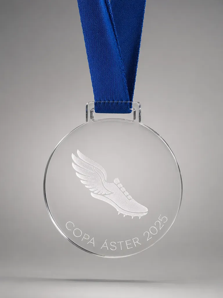 Trofeo de atletismo en metacrilato