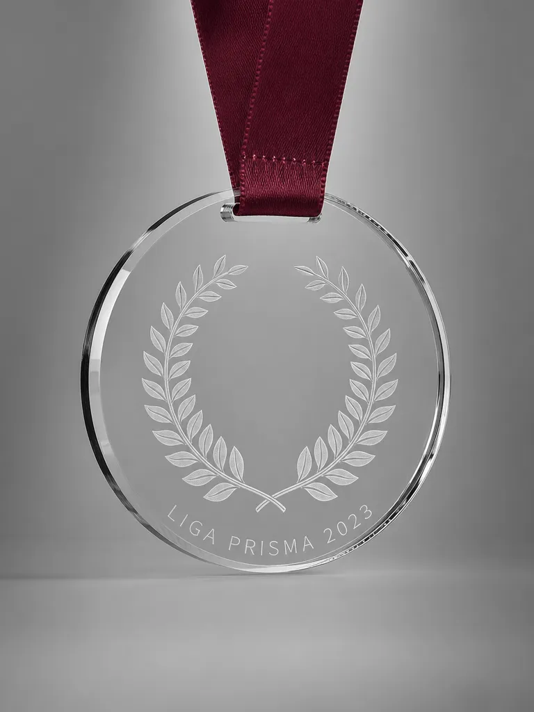 Trofeo de conmemorativas en metacrilato