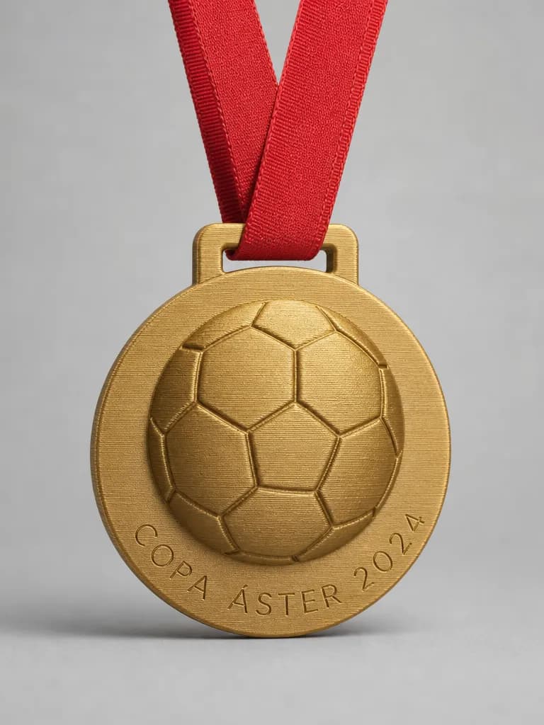 Trofeo de fútbol en impreso en 3d