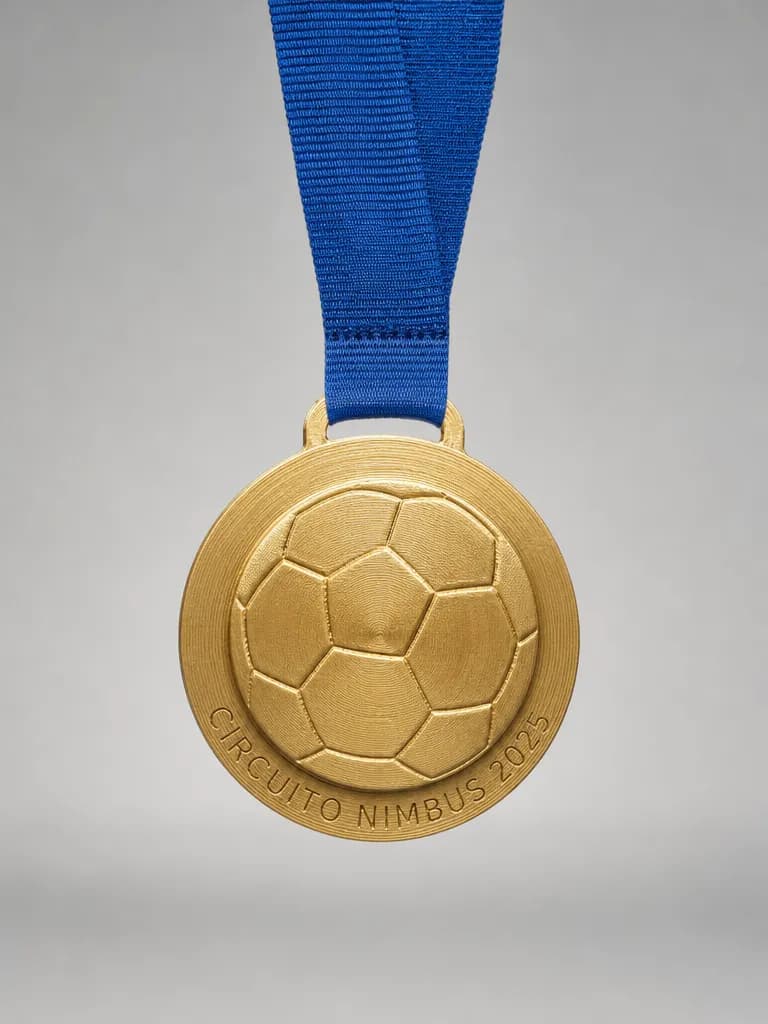 Trofeo de fútbol infantil en impreso en 3d