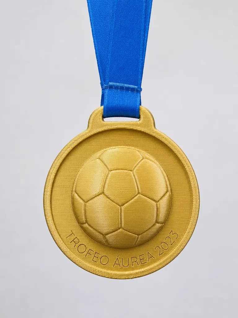 Trofeo de fútbol sala en impreso en 3d