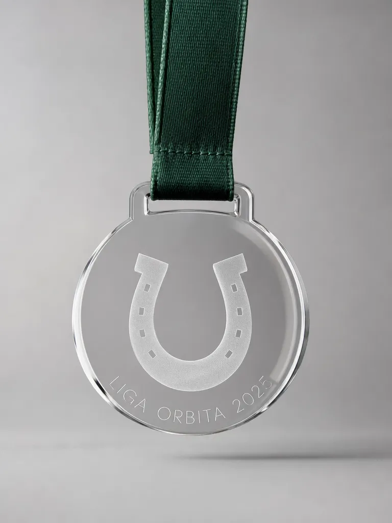 Trofeo de hípica en metacrilato