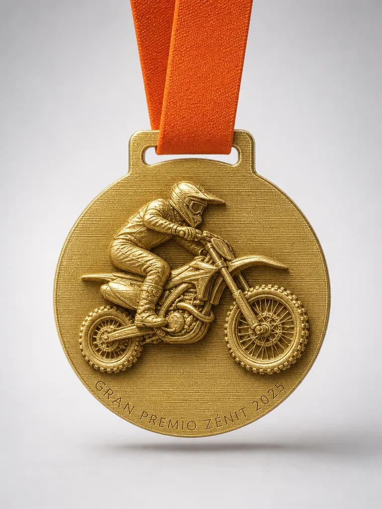 Trofeo de motocross en impreso en 3d