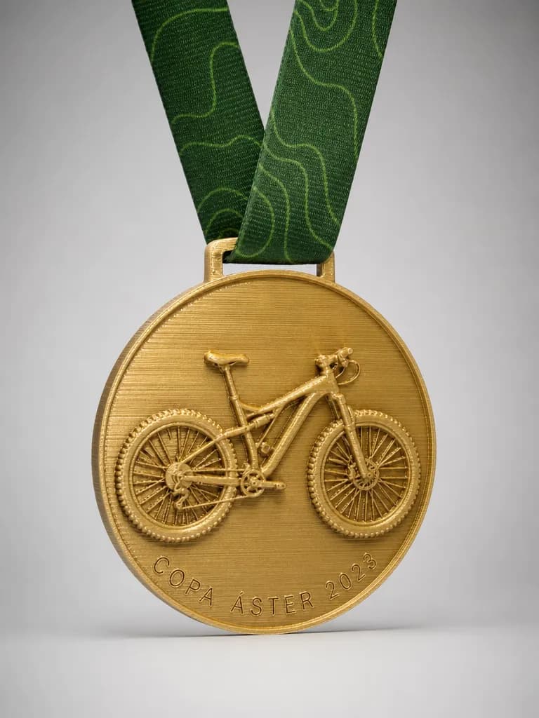 Trofeo de mtb en impreso en 3d