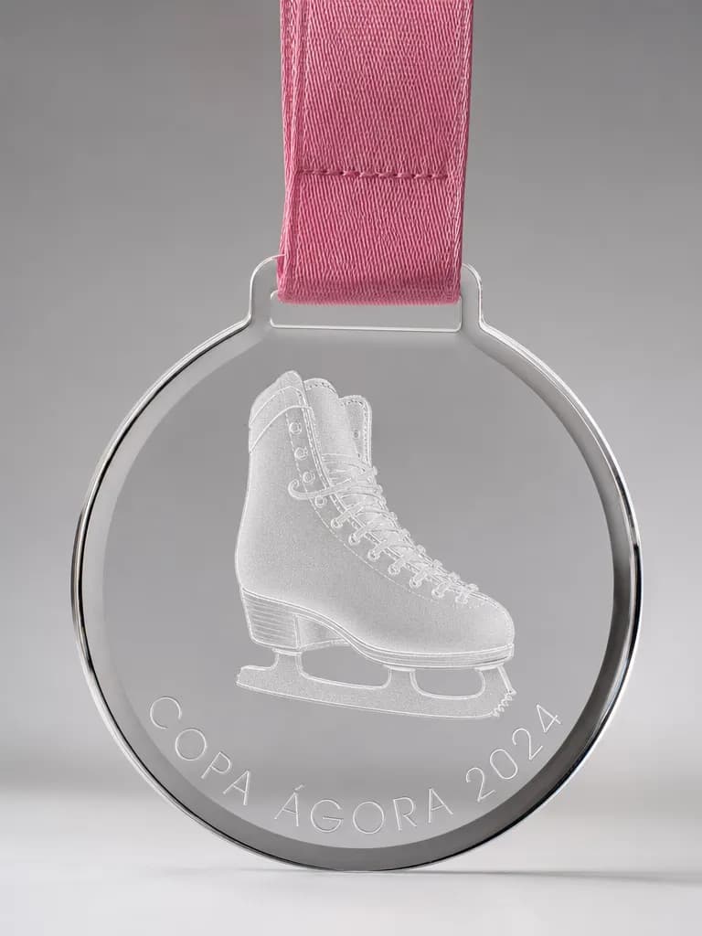 Trofeo de patinaje en metacrilato