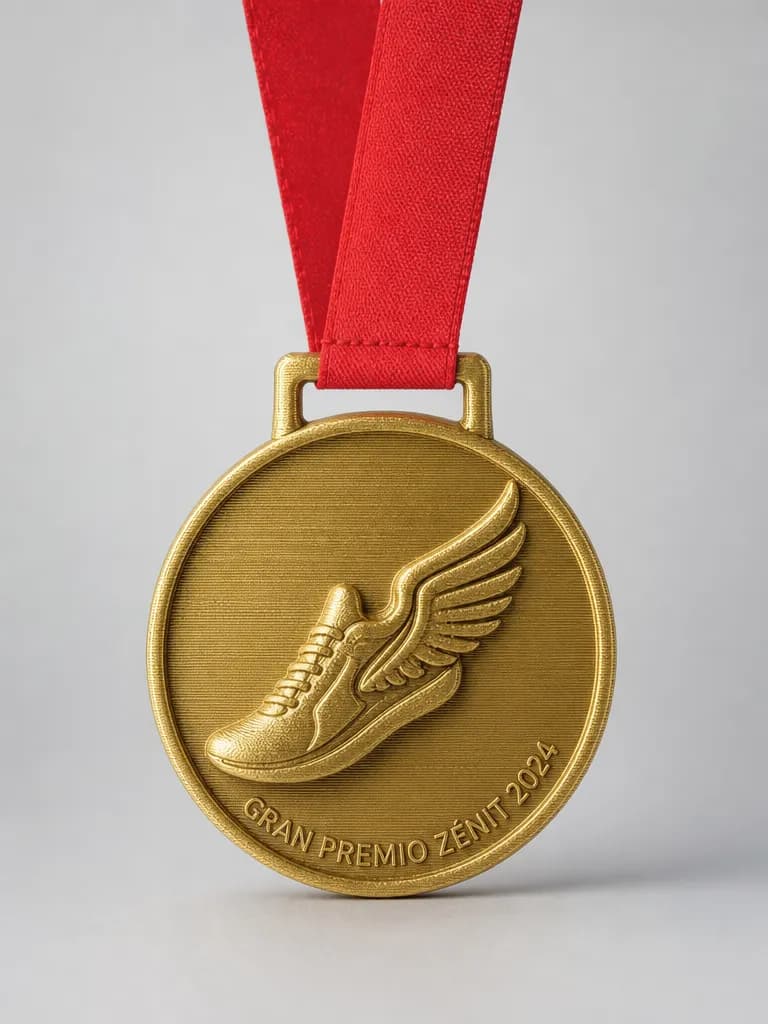 Trofeo de running en impreso en 3d