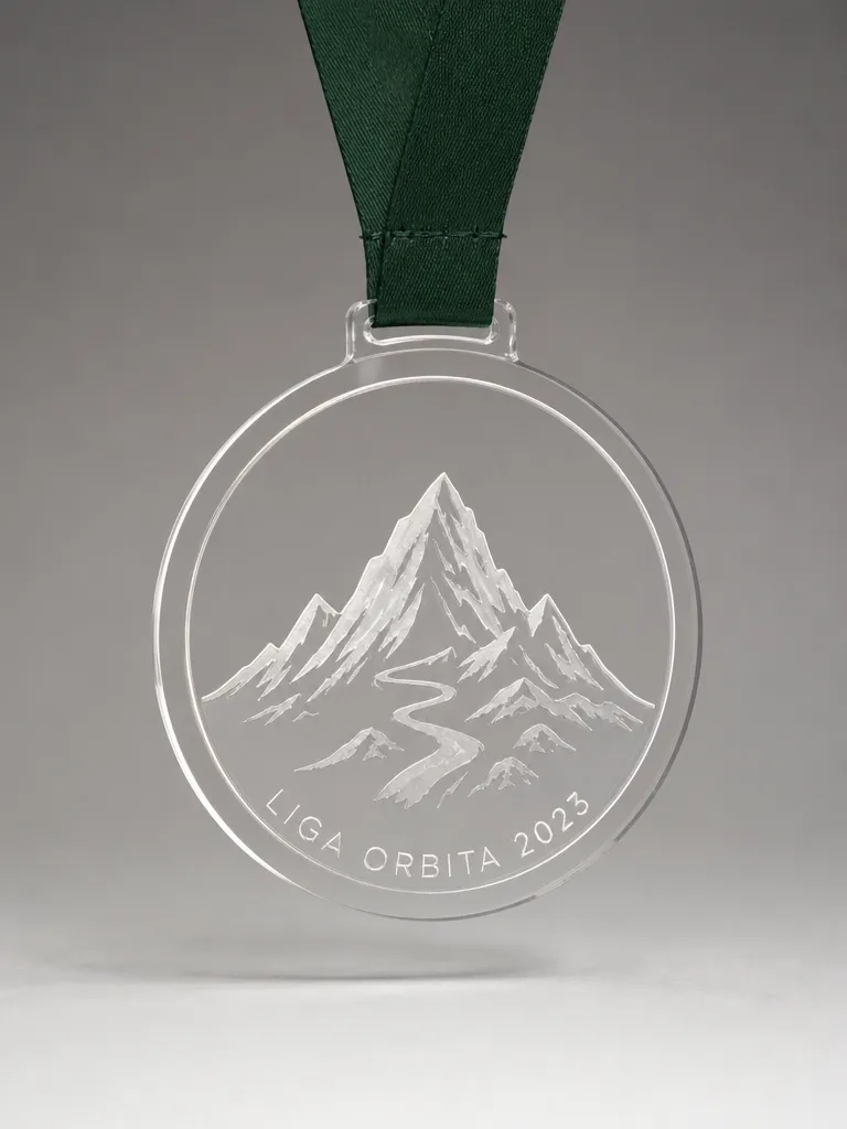 Trofeo de trail en metacrilato