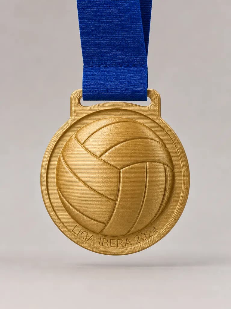 Trofeo de voleibol en impreso en 3d
