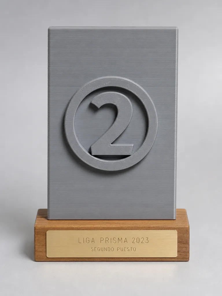 Trofeo de aniversario en impreso en 3d
