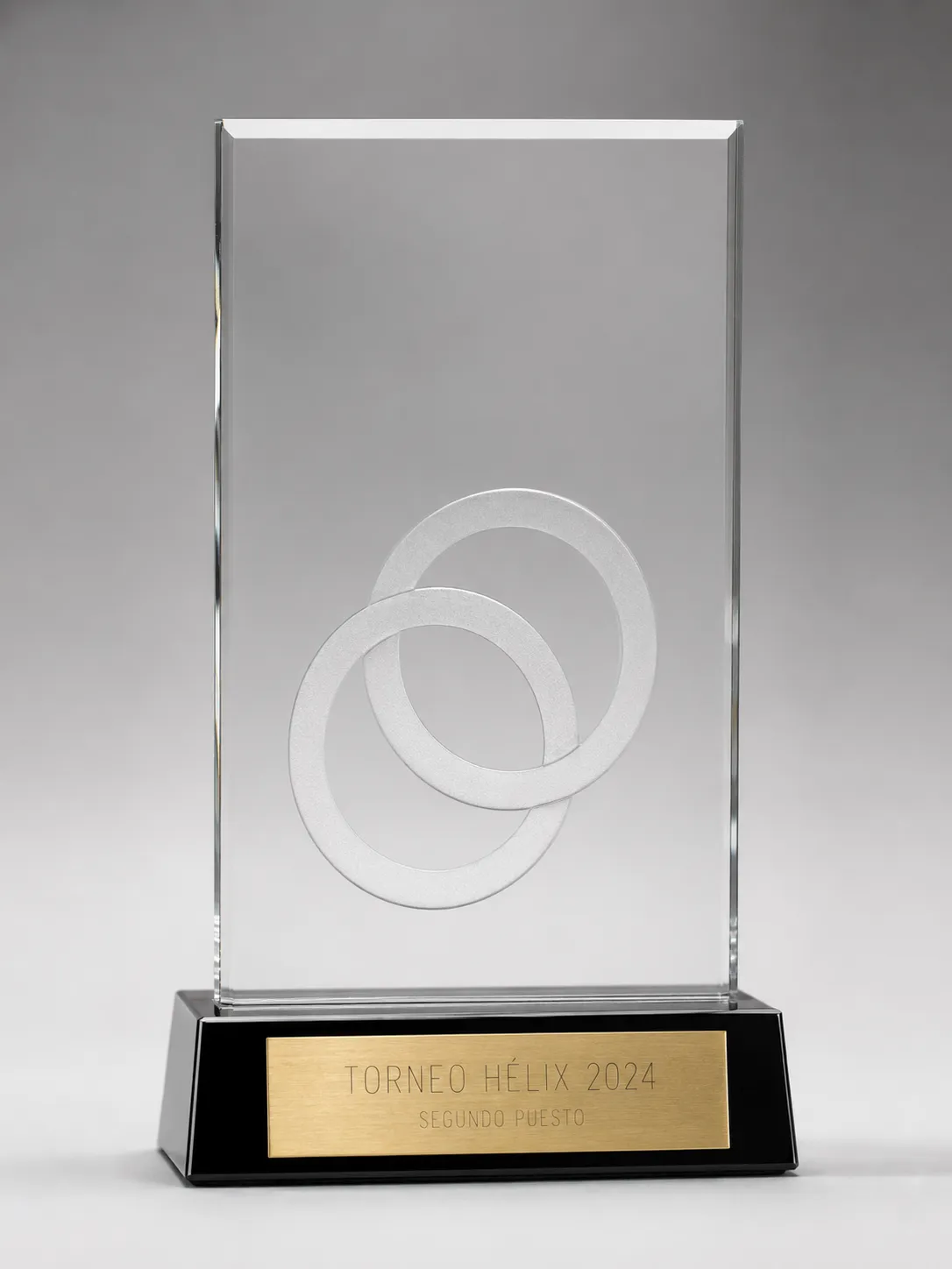 Trofeo de bodas de plata en metacrilato