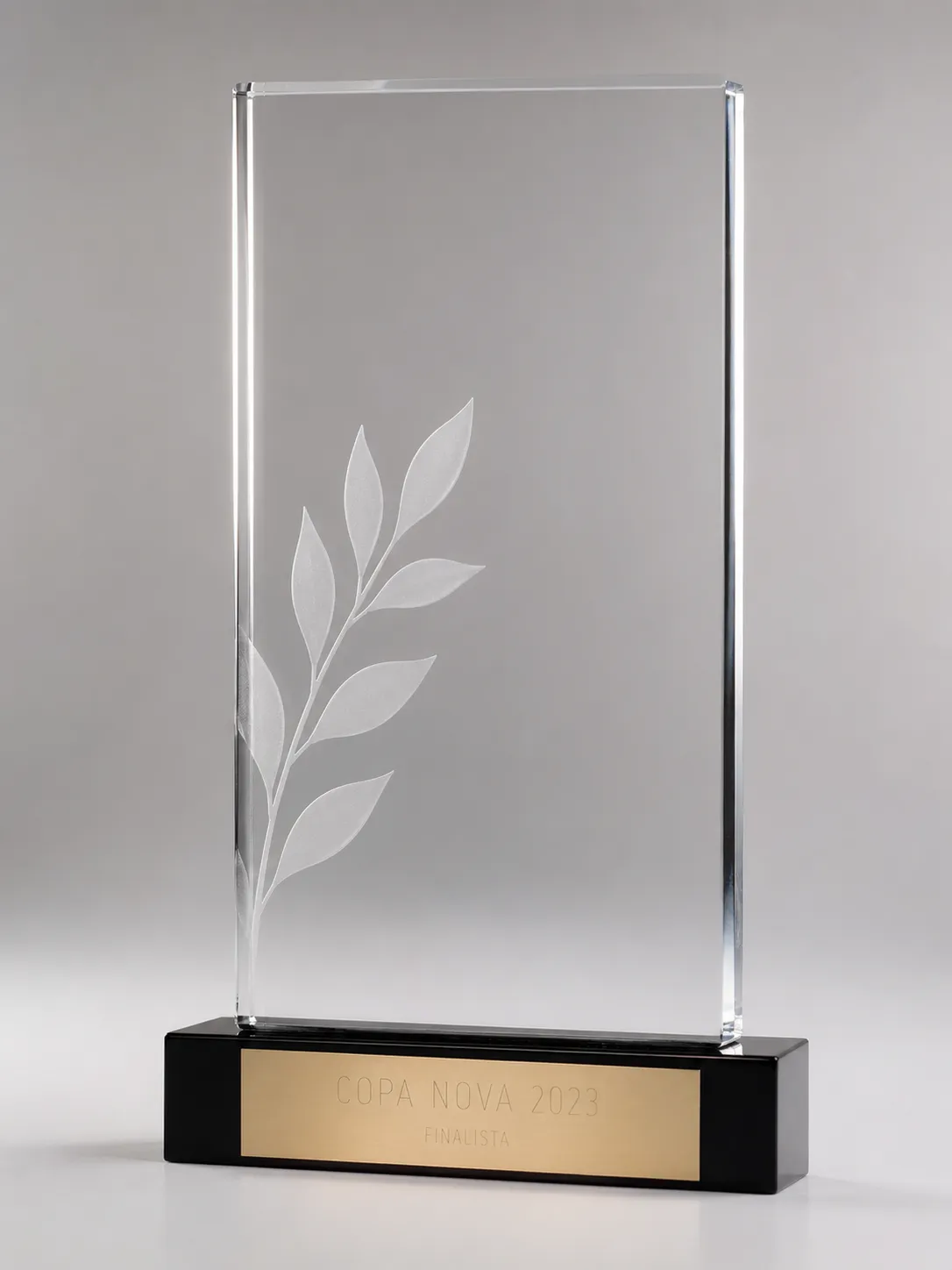 Trofeo de in memoriam en metacrilato