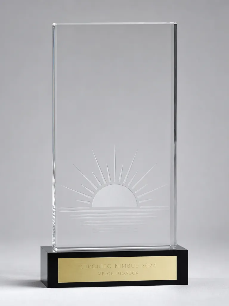 Trofeo de jubilación en metacrilato