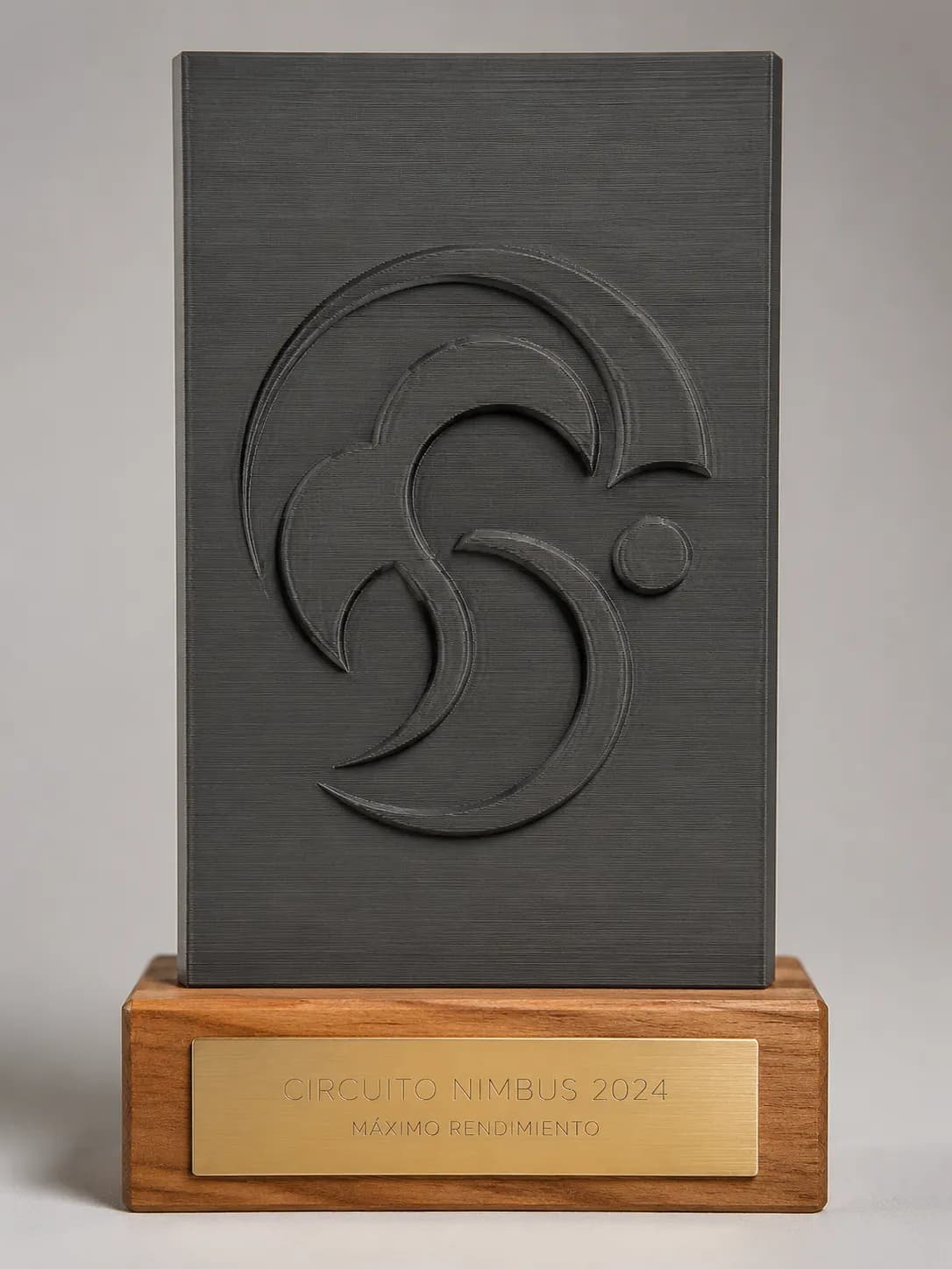 Trofeo de metacrilato en impreso en 3d