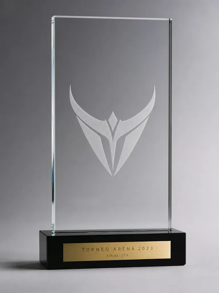 Trofeo de metacrilato en metacrilato