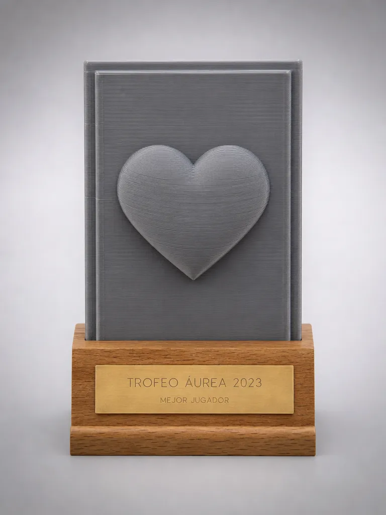 Trofeo de padres en impreso en 3d