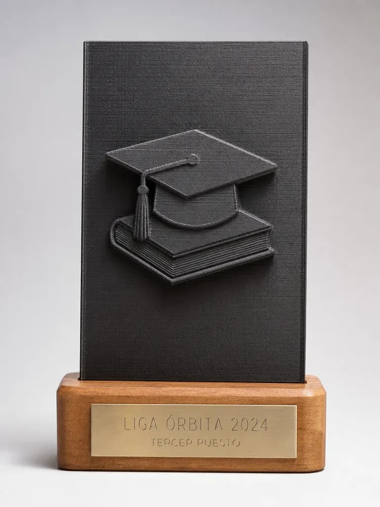 Trofeo de profesores en impreso en 3d