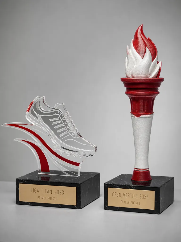 Custom athletics trophies